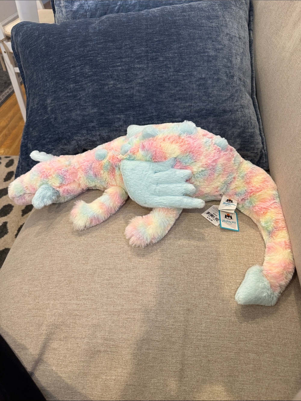 Jellycat Lazulia Dragon Large from FAO Schwarz, NWT